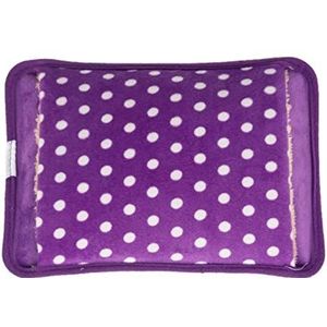 DieffematicRSD Warmwaterkruik Draagbare Elektrische Warmwaterzak Met Polka Dot Pluche Cover Explosieveilige Verwarming Fles Opladen Winter Handwarmer (Color : Purple)
