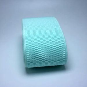 6CM brede duurzame broek rok riem Kleur elastische band/Twill elastische tape Latex elastische tape rubberen band-groen_a-60mm-1M
