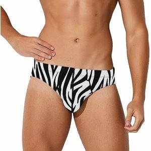 Zebra Skin Wild Animal Spots heren slips ondergoed stretch slip zachte ademende onderbroek bedrukt