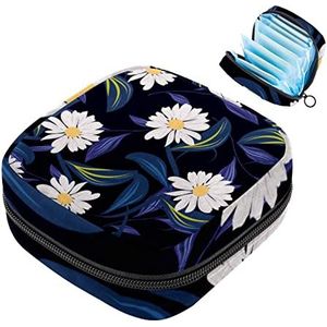 Kleine make-uptas,draagbare make-uptas,Madeliefje in Europese en Amerikaanse stijl,Travel Makeup Case Organizer for Women with Zipper