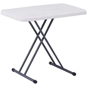 Klaptafel, een klein vierkant van de salontafel, in hoogte verstelbaar, klein kantoor/onderzoek tafel gemaakt van draagbare plastic (Color : A, Size : 76x50x38-75cm)