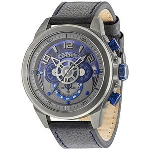 Politie mannen Analoog Quartz Horloge met Lederen Band 15036JSU/61