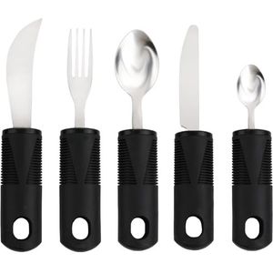 Anseom - Flexibel Bestek - Draagbaar Roestvrij Staal Servies - Gebogen Vork en Lepel