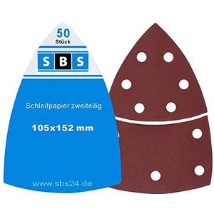 SBS Schuurbladen | 105 x 152 mm | korrel 240 | 50 stuks | voor multischuurmachine Prio