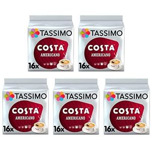 Tassimo Costa Americano koffiepads (pak van 5, in totaal 80 koffiecapsules)