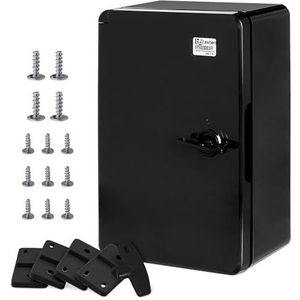 Wandmontagebehuizing IP65 industriële behuizing lege behuizing ABS kunststof lege behuizing montageplaat vergrendeling BOXEXPERT Serie Fleet diverse afmetingen zwarte deur
