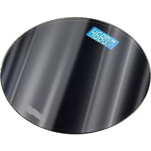 Kleine Digitale Weegschaal Elektronische Lichaamsprecisieweegschaal Vloer Badkamer Huisartikelen Gemakkelijk Te Gebruiken(Black)