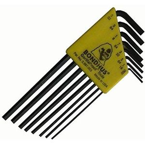 BONDHUS, HLX8L HEX Sleutelset 0,04""-5/32"", 12132