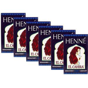 Henna El Cahira mahonierood set van 6 à 90 g