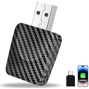 GuKKK Draadloze CarPlay adapter, 2-in-1 Android Auto Wireless Adapter