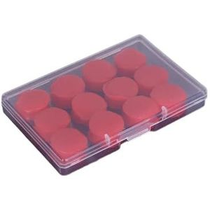 6/12 STKS Siliconen Oordoppen Geluidsreductie Slaap Anti Cancelling Geluidsisolatie Oordopjes Bescherming Slapen Herbruikbare Oordoppen (12 STKS Rood)