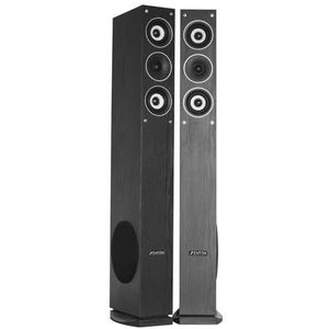 Skytronic 100323 - HIFI vloerluidsprekers 6.5 zwart SHFT52B paar.