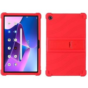 Tablet Case Geschikt for Lenovo Tab M10 FHD Plus 10.3inch TB-X606F TB-X606X Siliconen Stand Cover Case(Red)