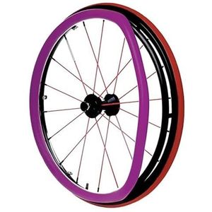 Duwvelghoezen voor rolstoelen, sportrolstoelhoes voor achterwiel, siliconen handmatige duwhoes, slijtvast, verbetert grip en tractie