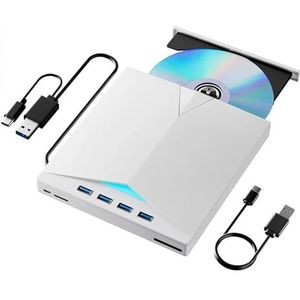 7in1 Externe Dvd-rw Optische Drive Cd-brander Lezer Speler USB 3.0 Type-c Optische Drive Externe Pc Laptop Desktop Gebruiksvriendelijk