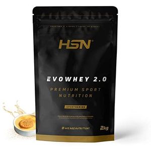 HSN Evowhey Protein 2.0 wei-eiwitconcentraat, pudding smaak 2 kg = 67 schoten per verpakking, Whey Protein Concentrate, No-GMO, Vegetarisch, glutenvrij en ojabevrij