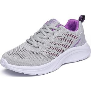 Women's Cloud Walking Shoes Supportive Tennis Running Shoes Lightweight Non-Slip Fashion Sneakers (Color : Purple, Size : 36 EU)