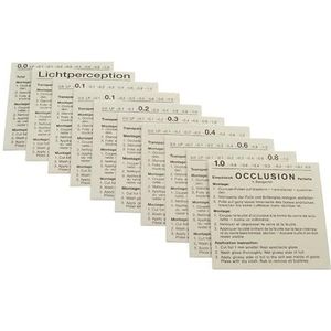 Occlusiv-folie voor schielbehandeling/afdekking van het oog in verschillende occlusieniveaus, vollocclusie, grijs-beige