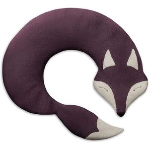 Leschi Korrelkussen voor magnetron, warmtekussen van 100% biologisch katoen en biologische tarwe, ideaal tegen spanning in nek, schouders, hals en rug, vos, paars