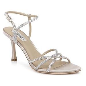 Badgley Mischka Dames Julietta hak sandaal, nude, 6 UK