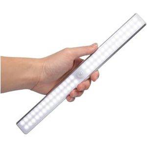 Intelligente ontsteking 24led dubbele rij infrarood inductie nachtlampje kast licht usb opladen kledingkast licht toilet strip licht (kleur: 60 lichten wit licht, maat: 2,8 W)