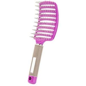 1 stks Haarborstel Vrouwen Haar Borstel Massage CombScalp Krullend Kammen Borstels Kappers Gereedschap (Maat: Paars1)