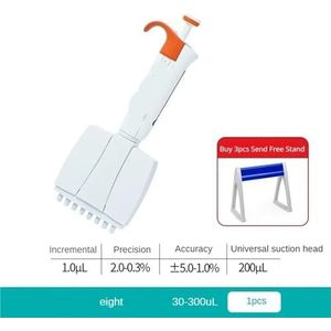 Pipet Verstelbare acht pipetten, twaalf pipetten, halve pipetten(8 30-300ul)
