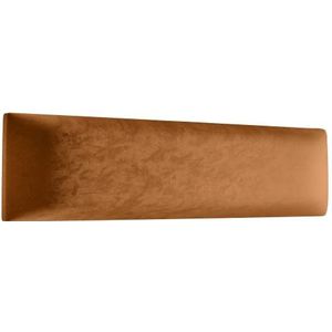 Muralo Fluwelen wandkussen, stoffen bekleed paneel, slaapkamer, woonkamer, bed, wandkussen, bedhoofdeinde, lendenkussen, modern, luxe, honinggeel, 90 x 30 cm