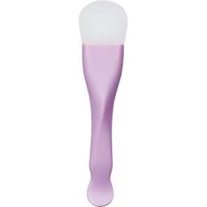 Wangyaohan Silicone gezichtsmaskerkwast, Double Head applicator tool, 14 cm lengte, paars