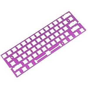 ANSI geanodiseerd aluminium positioneerbord plaatondersteuning voor GH60 60% toetsenbord DIY ondersteuning Costar stabilisatoren Cherry PCB stabilisatoren (paars) (alleen Keycap)