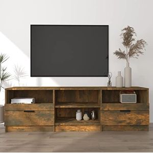 AJJHUUKI Entertainmentcentra en tv-standaards TV-meubel Gerookt Eiken 150x33,5x45 cm Engineered Houten Meubels