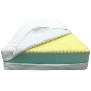 Matras onder de prijs 115 x 190 cm, traagschuim ""MARTHE ALOE LUXUS"", dikte 25 cm, twee lagen, geheugenplaat 4,5 cm, comfort, punten met massage-effect, dikke waterfoamkern SEUR 20 cm EXTRA WATERFOAM