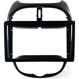 Voor Peugeot 206 2000-2010 9 inch 2-DIN auto dashboard frame auto dvd frame radio paneel frame navigatiepaneel 2-DIN Android In-dash Montageframes(Only frame)