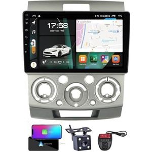 Android 13 Autoradio 9 Duim Touch Display Voor Ford Ranger 2 Everest 2 2006-2011 Met Draadloze Carplay Android Auto/4G WiFi/FM RDS DAB+/BT 5.0/Bediening op het stuur + Camera en DVR(NF-5)
