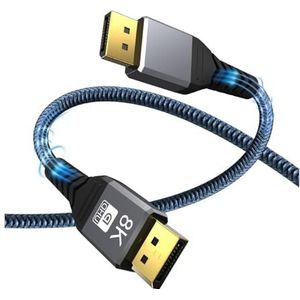 TV Computer DisplayPort1.4 8K/60Hz aan DP Projectiekabel aangesloten HD-kabel (Kleur: H, Grootte: 1 m)