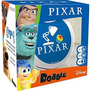 Asmodee, Dobble Pixar, Card Game, Ages 6+, 2-8 Players, 15 Minutes Playing Time