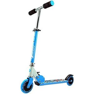 Best Sporting Scooter voor kinderen, inklapbare step, wit-blauw, hoogwaardige stadsstep voor kinderen vanaf 5 jaar, kinderstep met wielmaat 125 x 24 mm, step voor kinderen