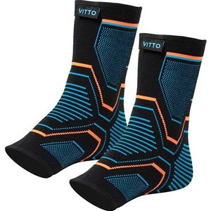 VITTO enkelbandage, voetbandage bij bandschade, zwakke gewrichten, verstuikte gewrichten en artritis (verpakking van 2, M)