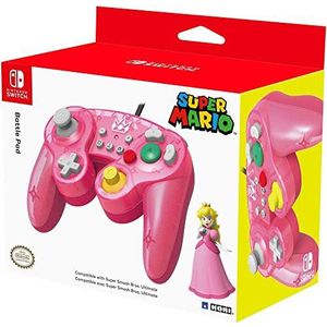 Hori 263132 Controller Smash Bros Gamepad, Peach, Roze (Nintendo Switch)