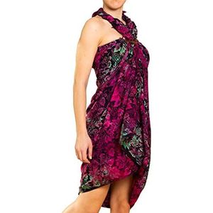 PANASIAM Sarong B600 purple leaf, L