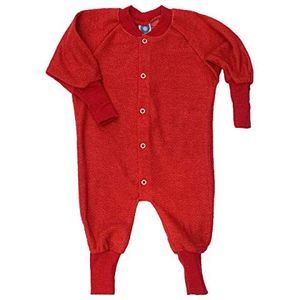 Cosilana, Eendelige pyjama zonder voet, 100% wol, rood, 80 cm