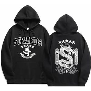 Charous Kpop-Stray Kids Album 5-STAR Hoodie, Unisex Casual Sweatshirt Gebruikt Voor Ondersteuning StrayKids Fans Gift STAY, Zwart 3, M