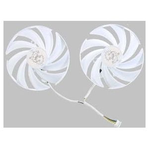 95MM PLD10010B12HH DC12V 0.40A 4-pins grafische kaartventilator voor MSI voor GeForce voor RTX 4070 Ti voor GAMING voor TRIO voor WITTE kaartkoelventilatoren(2PCS)