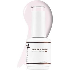 Nicedeco Rubber Base Gel Nagellak - UV LED Semi-Permanent Soak Off - Translucente Kleur Base Coat 15ML-004