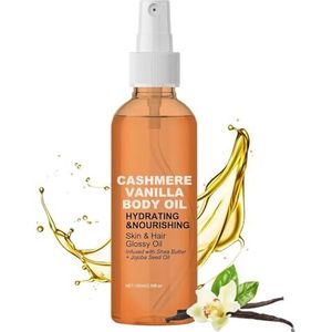 Vanille kasjmier lichaamsolie, Magic Body Oil, 100 ml natuurlijke huidverzorgingsolie, Glow Remedy Oil, Glow Straff Magic lichaamsolie, verstevigt en lift de slappe huid, Magic Body Oil voor alle