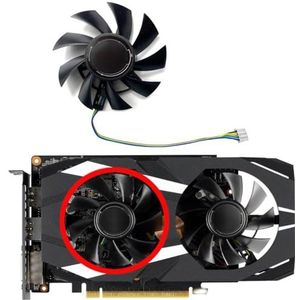 Vervangende ventilator FD8015U12D voor ASUS GeForce GTX1660ti 1650 DUAL grafische kaart(Left fan)