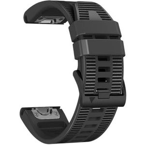 Canvas+Silicone Horlogeband Geschikt for Garmin Fenix ​​8X 8 7X 7 6 6X Pro 5X Plus Epix Pro 2 Descent Mk3i Mk2i Quickfit Horlogeband Armband(Black,For QuickFit 22mm)