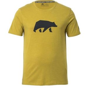 FORSBERG T-shirt met groot zwart borstlogo, olijf, 3XL