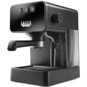 Gaggia Espresso Style Handmatige Koffiezetapparaat en Cappuccino Maker met Melkopschuimer, Stone Black