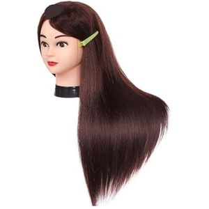 65cm 85% Echt Natuurlijk Mensenhaar Training Kapsel Make-up Oefen Mannequin Model Hoofd Beauty Doll Styling(1)